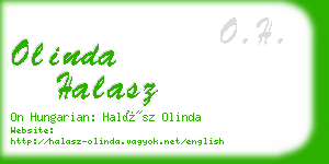 olinda halasz business card